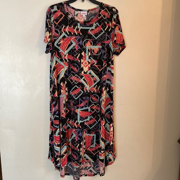 LuLaRoe Carly High Low Woman’s Dress Size Large - Picture 1 of 11